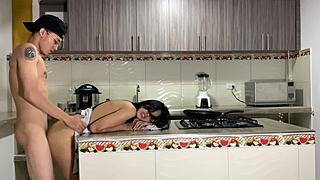 i can't believe the intense kitchen sex we had with so much cum everywhere!