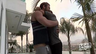 brandon and titus go bareback in steamy gay scene