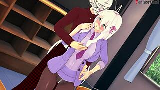 Surprised Akeno in HS DxD NTR Madness 7 Full Movie