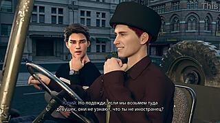 Watch this 3D cartoon girl orgasm from fucking and sucking in the car?