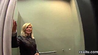 gorgeous czech cutie seduced in supermarket pov poking