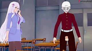 Surprised Akeno in HS DxD NTR Madness 7 Full Movie