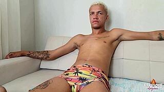 Brazilian Stud With Monster Cock Deepthroats In Interracial Gay Scene