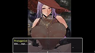 Gigantic Witch Boobs Titjob in Bath