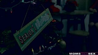 Momsteachsex - Santa's Horny Helpers Rock Christmas Threesome S9 E7