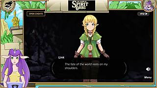 fucking linkle from legend of zelda leads to orgasm in hentai cartoon sex
