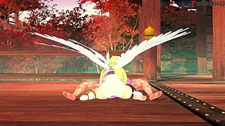 I watch angelwomon evolving to fuck 3 digimon - fantasyking3 with hentai, 3d cartoon, fantasy, cartoon, anime