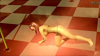 Dance in Hentai Game with Anime Cartoon