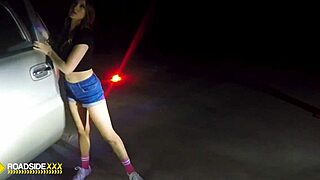 Roadside outdoor pov sex with mechanic and monster cock