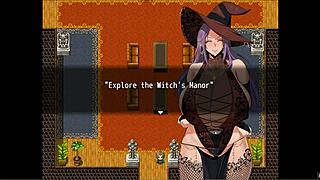 Gigantic Witch Boobs Titjob in Bath
