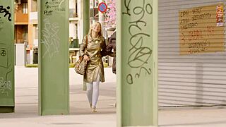 Jessie and Lola finger shaved pussies in hotel room