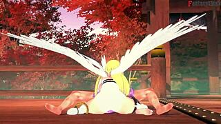 I watch angelwomon evolving to fuck 3 digimon - fantasyking3 with hentai, 3d cartoon, fantasy, cartoon, anime