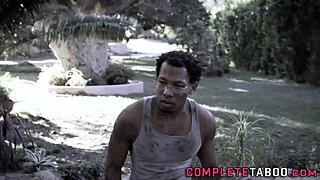 Teenage Skank Sucks and Takes Big Black Cock Deep