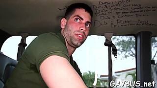 Free Goo Flows During Wild Gay Gangbang Sex Contest