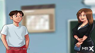 French teacher fucked hard in Summertimesaga E2 31