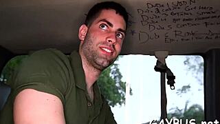 Free Goo Flows During Wild Gay Gangbang Sex Contest