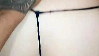 Husband's friend fucks me in lingerie.