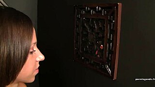 Jada Stevens Sucks Monster Cock Through Gloryhole!