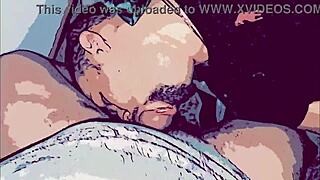 gay animation fucking the passive slut's mouth with big thick cock
