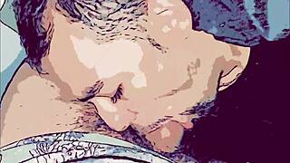 gay animation fucking the passive slut's mouth with big thick cock