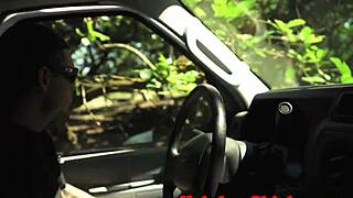 uhh, this hitching teen got throatfucked hard by her master outdoors