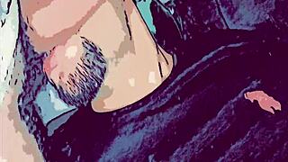 Animação Gay Fodendo a Boca da Passiva com Pau Grosso e Grosso