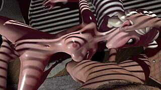 Just saw this wild porn cartoon with Elza in 3D SFM hentai, no censorship here.