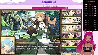 Vtuber lewdneko reaches orgasm moaning