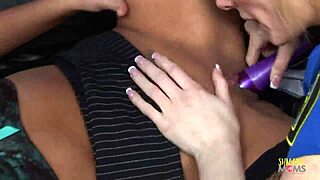 Busty Mafia Boss Strips in Stockings, Sucks Cock, and Rides During Police Raid