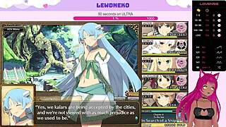 Vtuber lewdneko reaches orgasm moaning