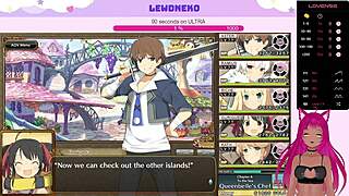 Vtuber lewdneko reaches orgasm moaning