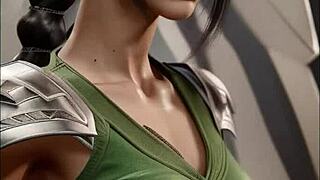 AI Generated Shadowheart Dominates In Wild 3D Cartoon Action