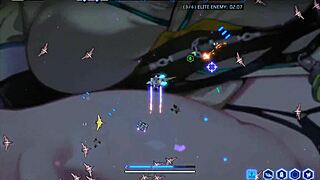 wings of seduction hentai game with giant naked space waifu