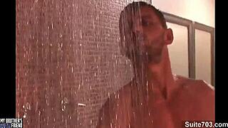 horny gays screwing asses at the mirror, sucking big cocks