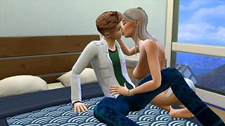 Пасынок трахает мачеху до беременности на Новый год