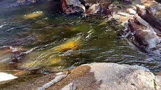 Sex at the brides' veil waterfall