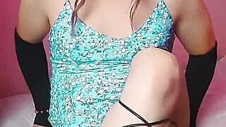 big ass white boy gay crossdresser sissy kitty dances sexy on webcam