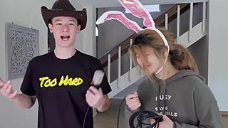 ハングティーンがあの太いラティーナアスにまだ準備できてない！