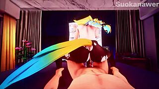 uma musume cowgirl riding scene