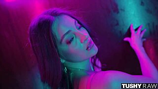 i love licking this tattooed brunette's tight ass in cowgirl