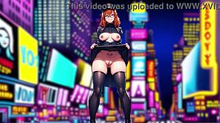 Grandes tetas saltitantes e bunda balançante – perfeito! 😍