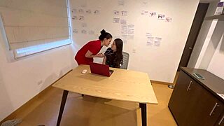 Student Seduces Teacher Naked in Office