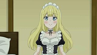 Anime Tjenerinne Klar Til Å Betjene Deg Nå!