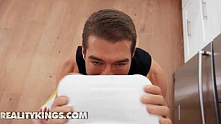 hot gabbie carter takes xander’s thick cock in shower