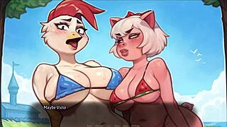 Pig Princess Feels Excited Teaching Sex Ed with Her Big Tits in Hentai Game