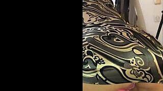 French amateur slut in pink satin panties enjoys deepthroat and toys