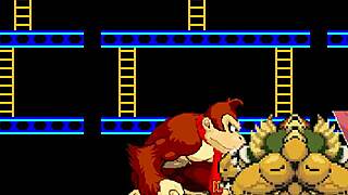 uhh, bowser and donkey kong bang mario hard bareback