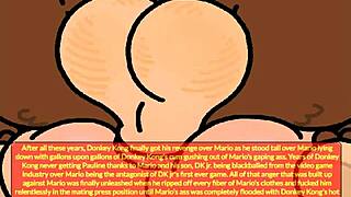 uhh, bowser and donkey kong bang mario hard bareback