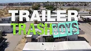 Trailertrashboys Twinks Jack Flynn and Gregor Darc Engage in Raw Breeding Action