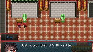 I-I teach the naive nun how to give a blowjob in this harem game